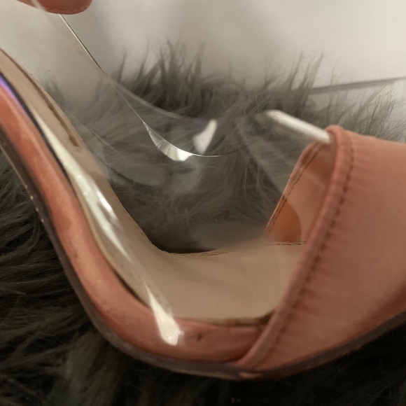 Kai Nude Satin Transparent Pumps - Picture 8 of 9